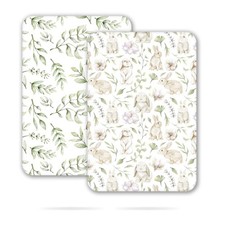 TCBunny 2 Pack Premium Fitted Baby 38X26 Mini Crib Sheets, Pack N Play Bassin...