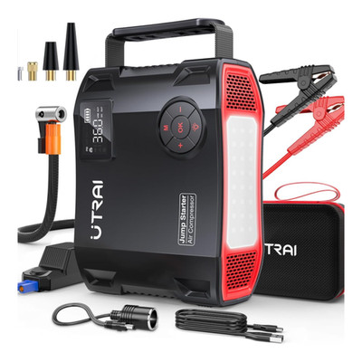 UTRAI Starthilfe Powerbank 7000A Kompressor 160W DC-Ausgang 27000 mAh 1600