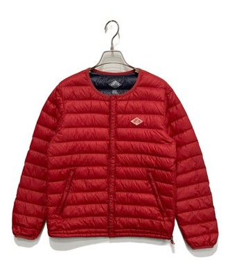 Authentic DANTON Thin And Lightweight Inner Down Jacket 38 Red Men JD-8751 #4917