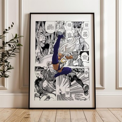 Mirko Manga Panels Poster | My Hero Academia Anime Wall Art Print