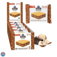 Chocolate Hazelnut Wafer Cookies, Keto, Non-GMO, Healthy Snacks, Low Carb & L...