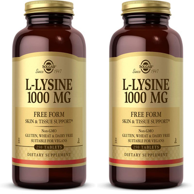 Solgar L-Lysine 1000 Mg 250 Tablets - Enhanced Absorption And Assimilation -