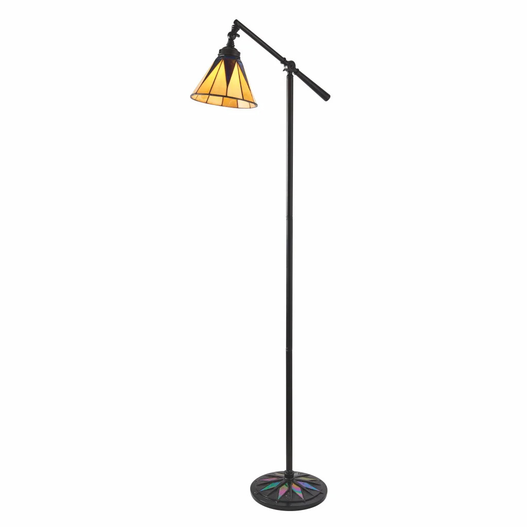 Tiffany Table Light Floor Black Dark Star Task Interiors 1900 74355