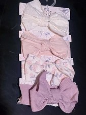 Ava  Olivia Baby Headbands Set Of 4 Pink, Purple, White  Floral