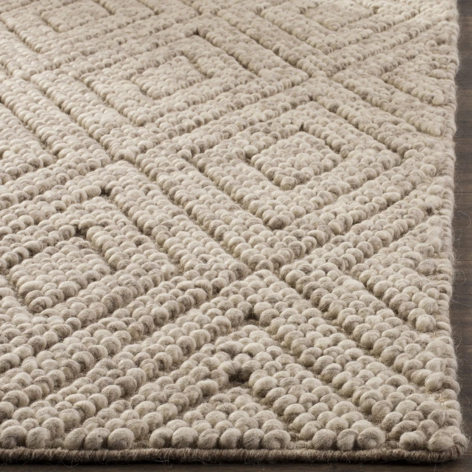 Natura Collection Accent Rug - 4' x 6', Beige, Handmade Wool, Ideal for High ... - Image 3 of 4