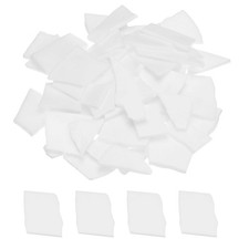 200g Mosaic Tiles Irregular Glass Mosaic Tiles Stained Glass White Series