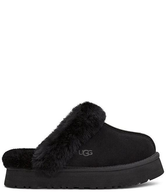 Sandalias de plataforma de piel de gamuza UGG Disquette para mujer Foto 2 de 4