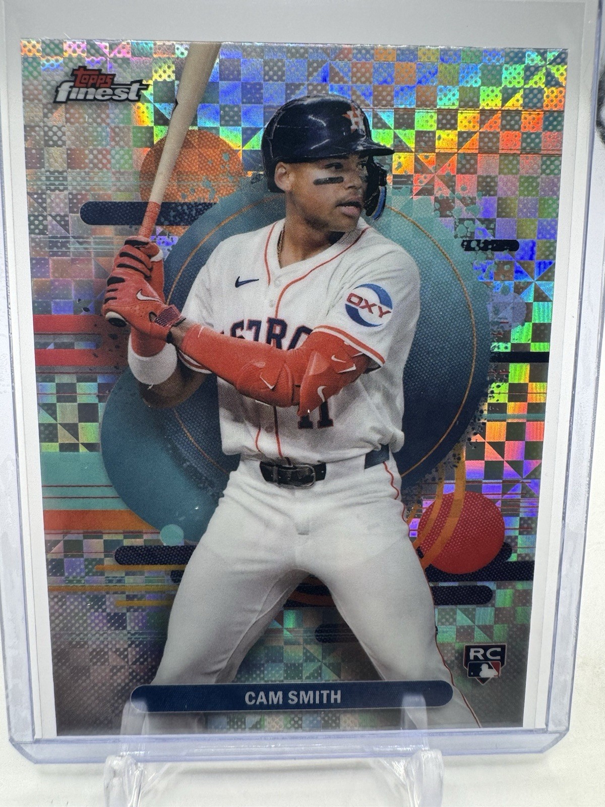 2025 Topps Finest Cam Smith Uncommon Refractor X-Fractor Rookie RC #146 Astros