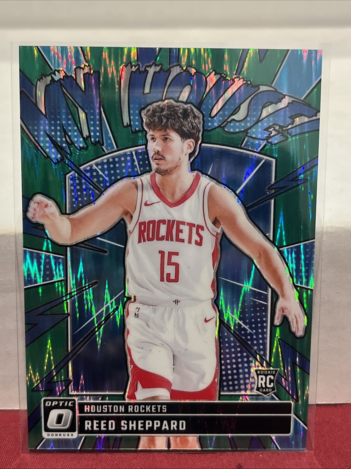 2024-25 Donruss Optic - My House Reed Sheppard #18 Green Shock Prizm /149 (RC)
