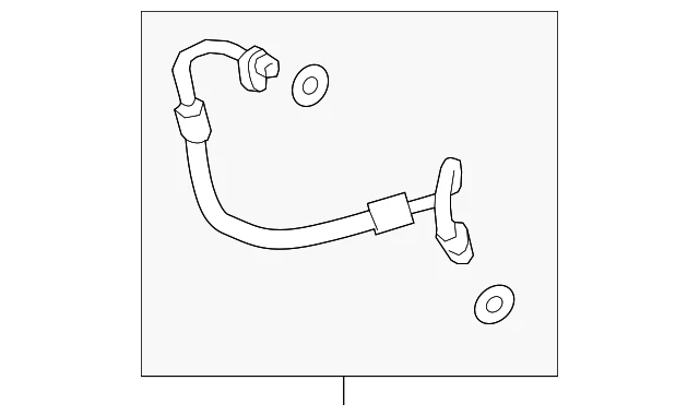Mangueira de descarga genuína Nissan 2013-2020 NV200 NV200 táxi lateral alta A/C 92490-9SH - Imagem 2 de 4