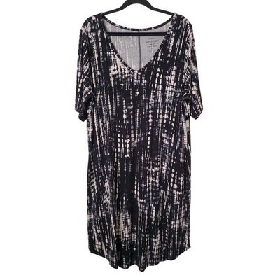 black white tie dye dress Tara Tie Dye Maxi Dress