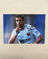 Luis Suarez Barcelona Signed Picture Photo Display