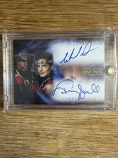 THE COMPLETE STAR TREK DEEP SPACE NINE DA1 DORN TERRY FARRELL DUAL AUTOGRAPH L