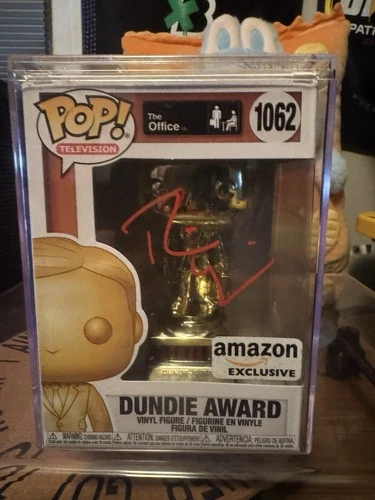 FunkoPop The Office Dundie Award Amazon Exclusive Signed Dwight Rainn Wilson JSA