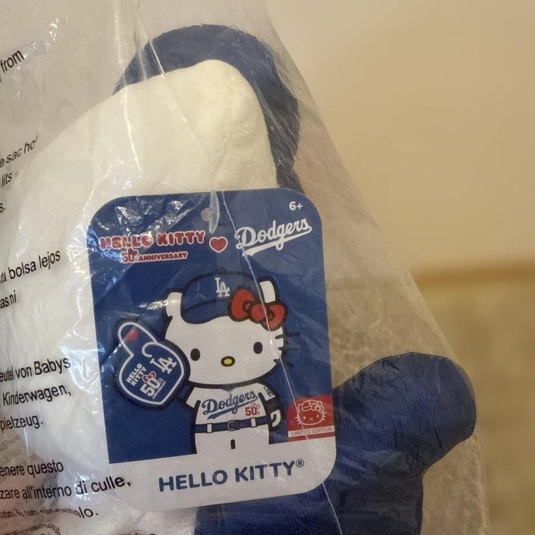 Hello Kitty Night LA Los Angeles Dodgers Plush Doll 2024 SGA