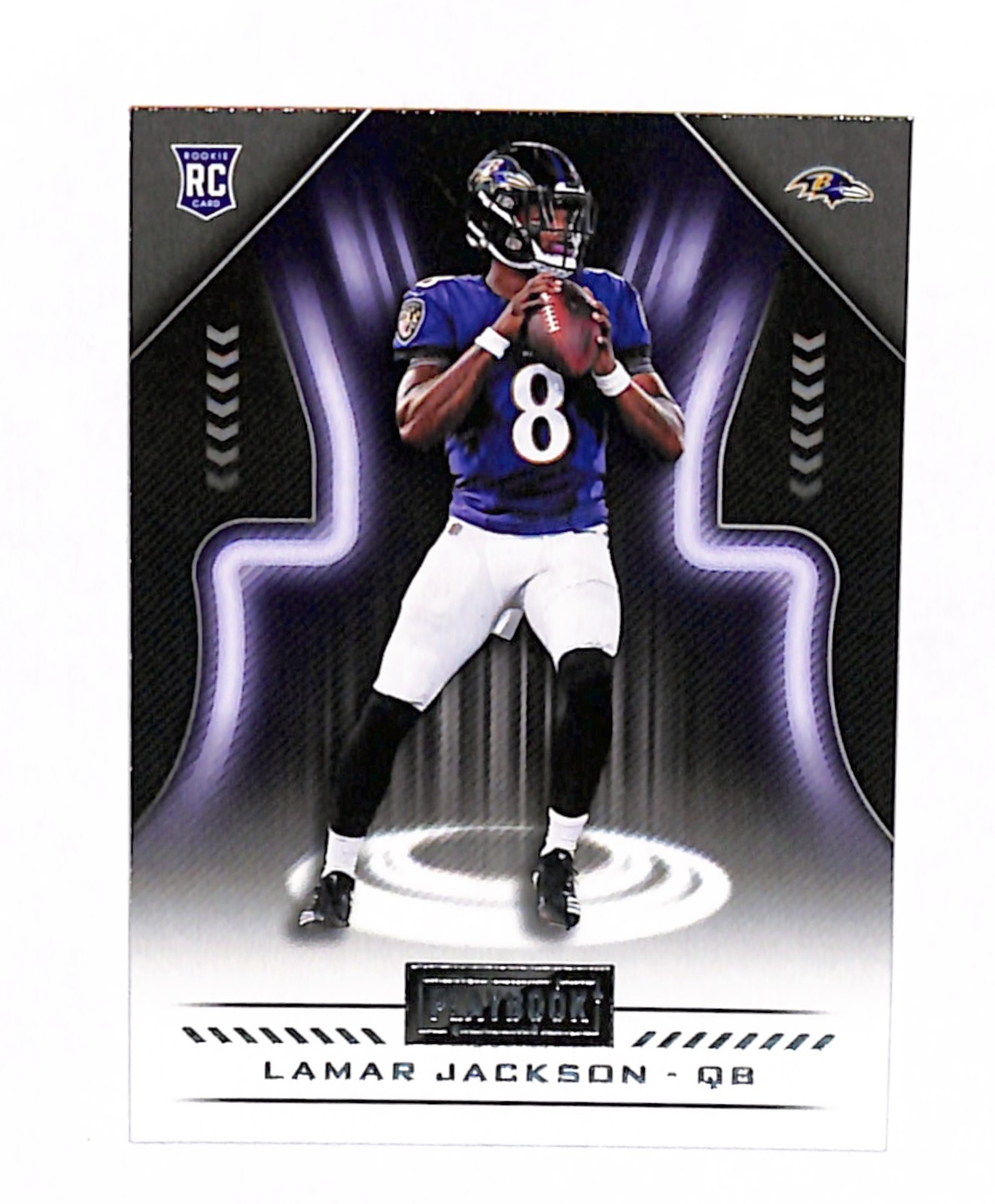 2018 Panini Playbook Lamar Jackson #148 Rookie Card RC Baltimore Ravens