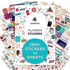 Planner Stickers   Monthly, Weekly  Daily Unique Planner Stickers Value Pack