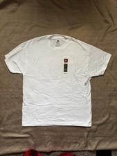 Hanes Men s Beefy-T Heavy Cotton White Shirt NWT Large
