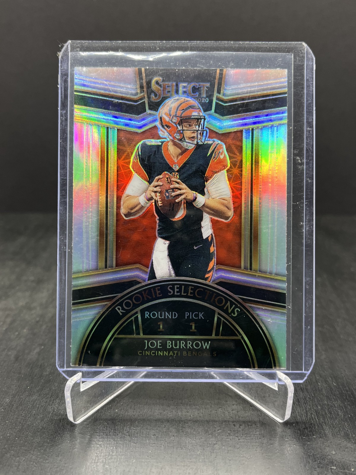Joe Burrow Panini Flawless Rookie Showcase Memorabilia #RS1 Silver