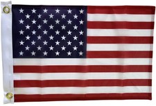 USA Flag Heavy 1.5ft x 1ft Flagpole United States America STRONG 110D Polyester
