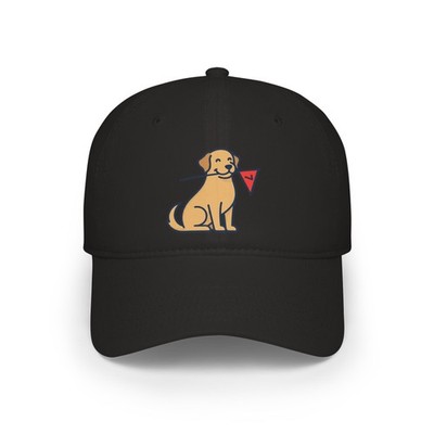Golf Hat Embroidered Cute Dog Cap Labrador Retriever Adjustable Hat