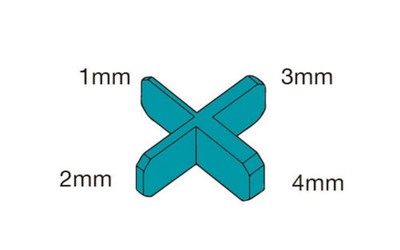BIHUI Fliesenkreuz ''4 in 1'' (Beutel à 50 Stück)