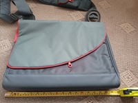 goji Grey Laptop Bag pockets & padded shoulder strap magnetic fasten