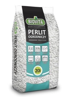 BIOVITA Perlit 20L - Hochwertige Bodenverbesserung für Garten & Zimmerpflanz