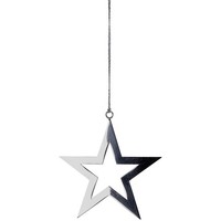 Fink Stern Deko-AnhäNger Edelstahl 15X15 Cm Fensterschmuck Weihnachtsbaumschmuck