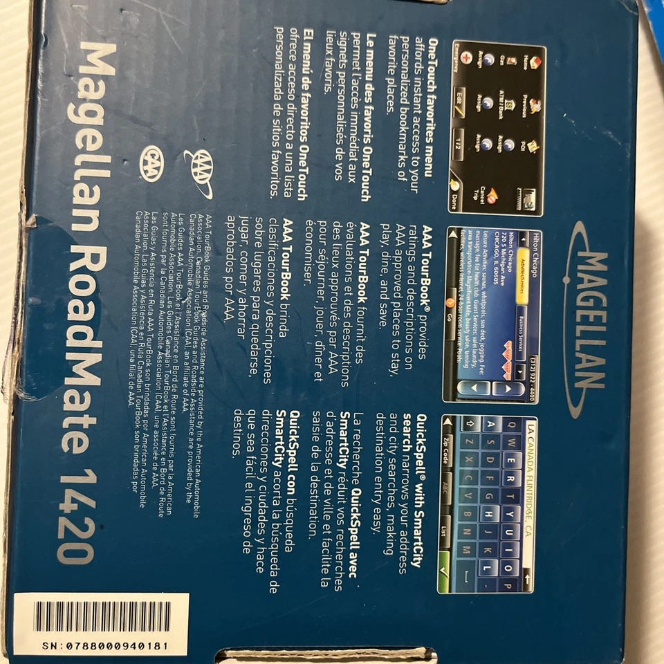 Magellan RoadMate 1420 T Portable GPS Navigator System US Canada TRAFFIC Set - Image 3 of 4