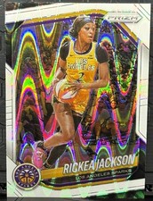 2025 Panini Prizm WNBA #118 Rickea Jackson White Seismic - Los Angeles Sparks