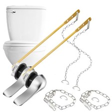 2PCS Toilet Handle Replacement Kit, Front Universal Toilet Bowl Replacement