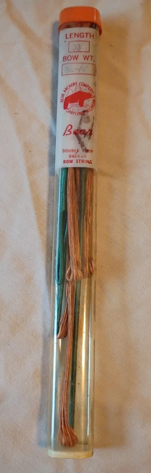 Vintage NOS Bear Archery Co Double Loop Dacron Bow String Grayling Michigan - Image 3 of 3