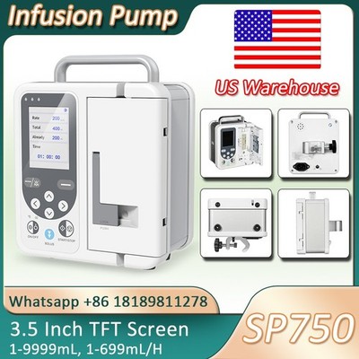 USA Stock SP750 Infusion Pump Real-time Alarm Large LCD Display Volumetric