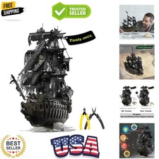 3D Puzzles with DIY Tool Sets, Flying Dutchman Pirate Ship Model Building Kit...