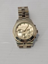 Marc by Marc Jacobs Blade Chronograph Watch Women Gold Tone Needs Battery