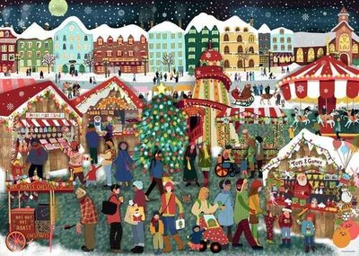 Puzzle (1000 T.) Weihnachtsmarkt - Origami Adventure (Ravensburger) NEU/OVP