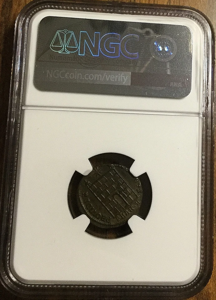 Roman Empire Constantine II AD 337-340 AE3 (BI Nummus)  As Caesar Antioch NGC AU - Image 4 of 4