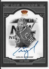 11/12 Crown Royale Ice Kings Auto Cam Ward 75/99 10 Hurricanes