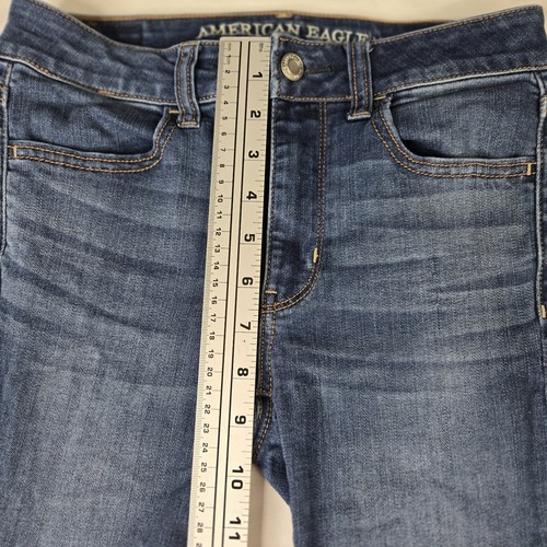 American Eagle Jeans Women Sz 2 Hi Rise Jegging Super Super Stretch Medium - Picture 8 of 10