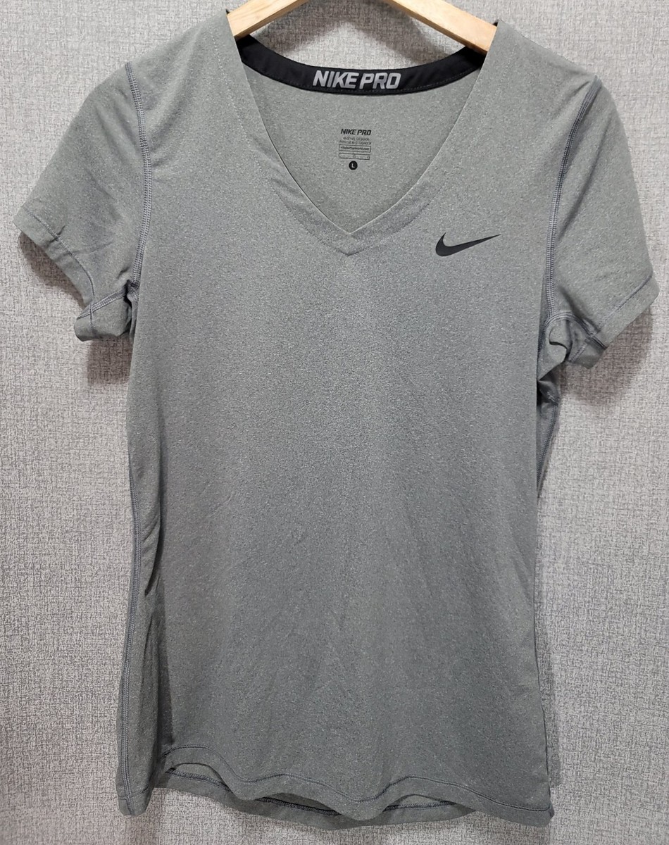 nike pro v neck