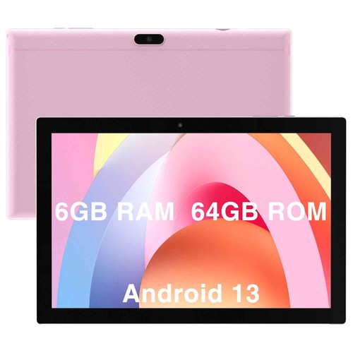 WiFi Tablet 10.1 inch Android 13 Tablets Computer 6GB 64GB Dual Camera Bluetooth
