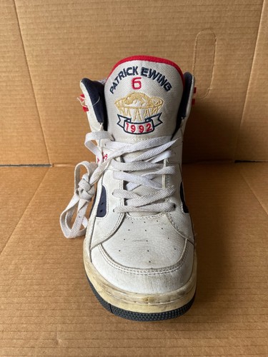 Patrick Ewing Eclipse USA White Men's Basketball1EW90152-125 Right Shoe only 9.5 - Picture 2 of 6