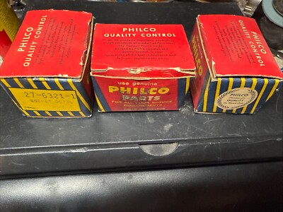 3 NOS 8 Pin Octal Vacuum Tube Sockets PHILCO 27-6321-1 In Box 160