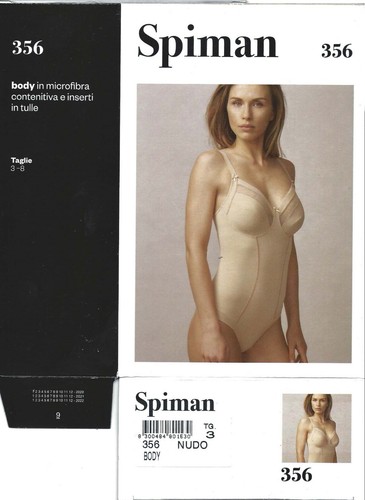 Spiman Body Contenitivo Senza Ferretto Microfibra Contenitiva Inserti Tulle 356 - Zdjęcie 32 z 40