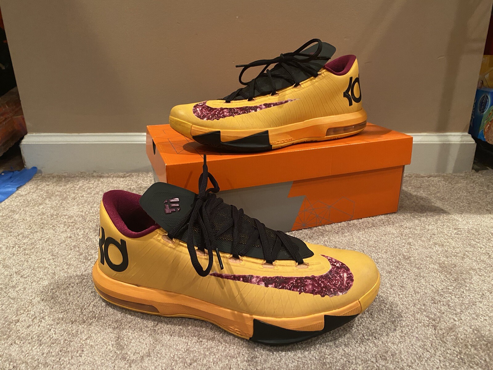 Size 10.5 - Nike KD 6 Peanut Butter Jelly 2013 | eBay