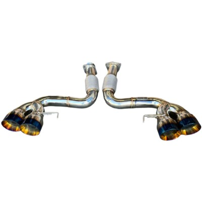 #ad #ad Catback Exhaust for 20 24 Chevrolet Corvette C8 Burnt Tips 6.2L V8 Mandrel 304SS $499.95