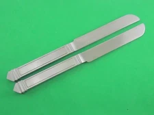 2 DINNER KNIVES Dansk PYRAMID Stainless Japan 9 1/4"Excellent Condition