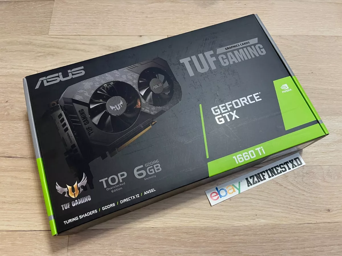 NEW ASUS Tuf 1660 Ti EVO TOP Edition GPU TUF-GTX1660TI-T6G-EVO-GAMING SHIPS  NOW