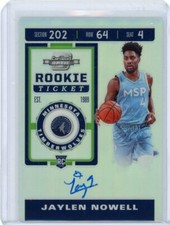 2019-20 Panini Contenders Optic Rookie Ticket Auto #136 Jaylen Nowell